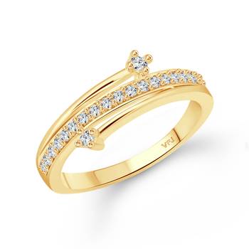 Beauty Craft (CZ) Gold  Ring 1