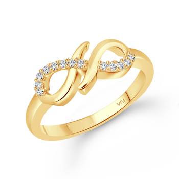 Stylish (CZ) Gold Plated  Ring 1