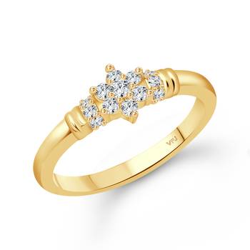 Incredible Gold Plated  CZ Ring  for Women 1