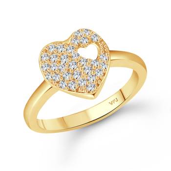 Glory Heart Gold Plated (CZ)  Ring 1