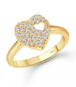 Glory Heart Gold Plated (CZ)  Ring