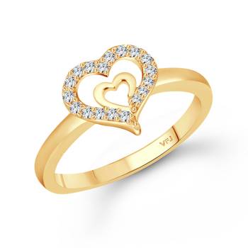 Glory Charming Heart Gold Plated (CZ)  Ring 1