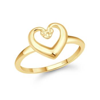 Cute  Heart  Gold Plated Ring for Women 1