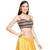 Multicolor Cotton stitched sweet heart neck blouse