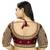 maroon art silk embroidery readymade blouse