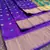 Purple woven jacquard saree with blouse