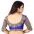 Blue art silk embroidery readymade blouse
