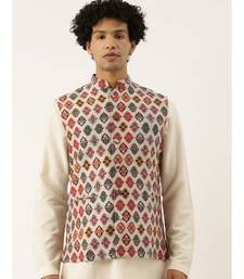 Printed Chanderi Jacket