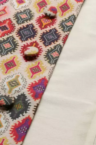 Printed Chanderi Jacket