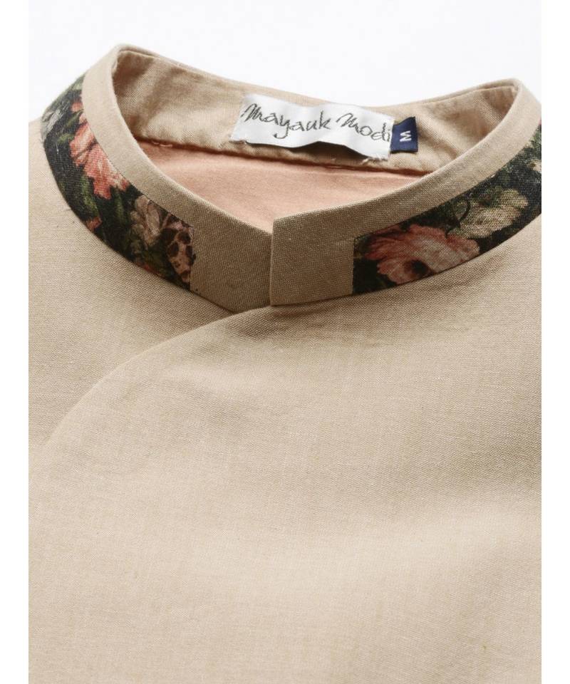 Printed Chanderi Jacket