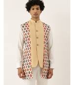 Printed Chanderi Jacket