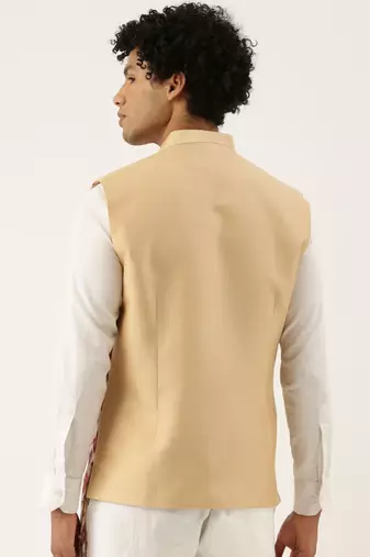 Printed Chanderi Jacket