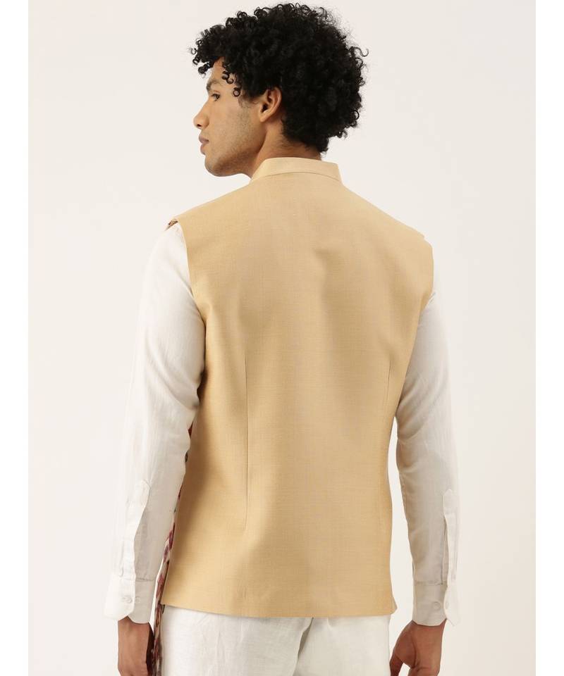 Printed Chanderi Jacket