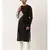 Black Grey Checkered Linen Kurta set