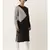 Black Grey Checkered Linen Kurta set