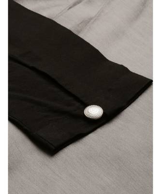 Black Grey Drape Kurta Set 3