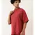 Red Stylish Malai Cotton Short Kurta