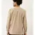 Beige Blue Malai Cotton Short Kurta