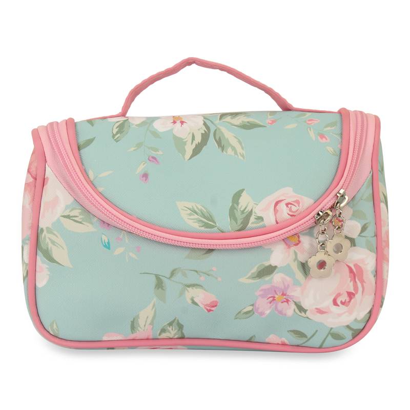 NFI essentials Floral Print Cosmetics Pouch Makeup Pouch Vanity Case Jewellery Pouch  (Pack of 3)