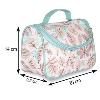 NFI essentials Floral Print Cosmetics Pouch Makeup Pouch Vanity Case Jewellery Pouch  (Pack of 3) 4