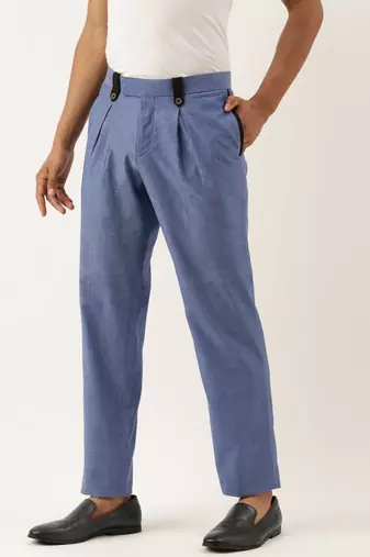 Stylish Blue Malai Cotton Trousers