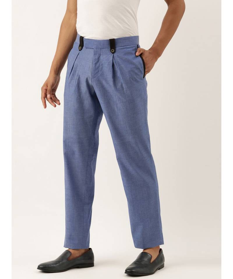 Stylish Blue Malai Cotton Trousers