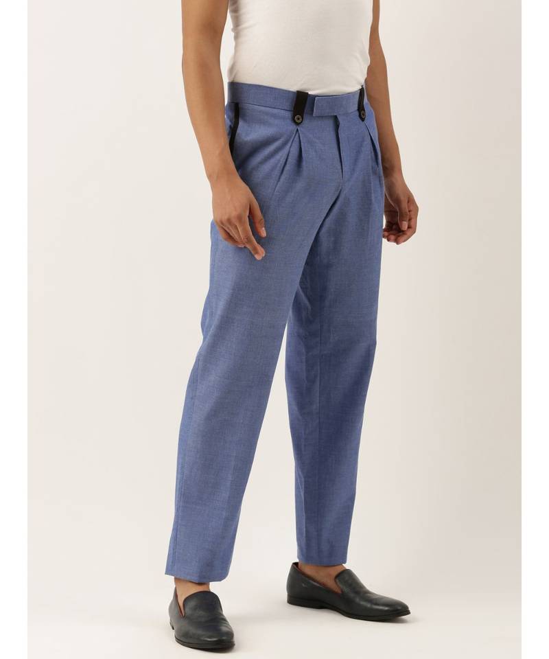 Stylish Blue Malai Cotton Trousers