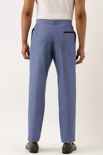 Stylish Blue Malai Cotton Trousers