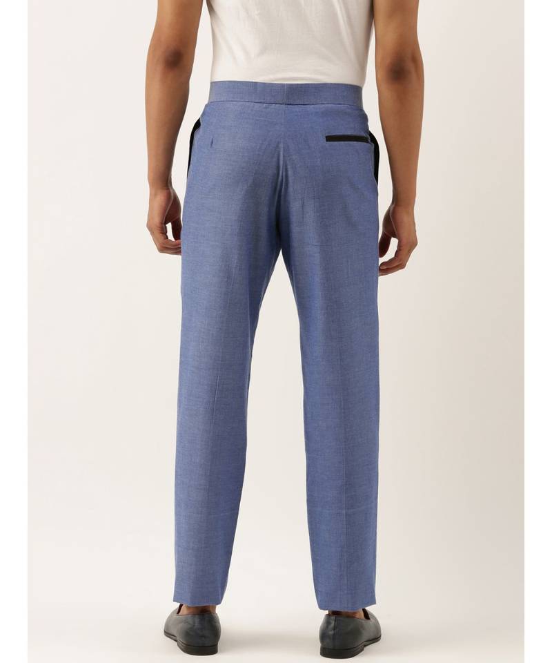Stylish Blue Malai Cotton Trousers