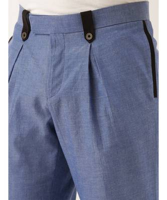Stylish Blue Malai Cotton Trousers 6