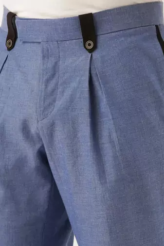 Stylish Blue Malai Cotton Trousers