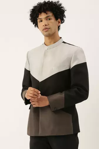 Tri Color Cotton Bandhgala