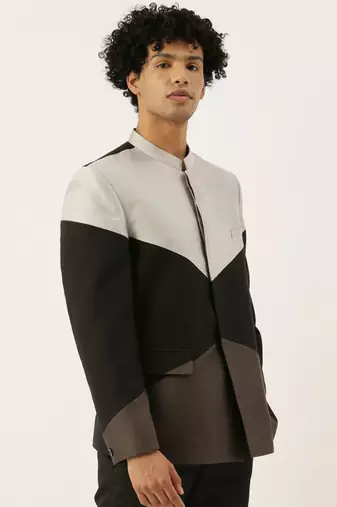 Tri Color Cotton Bandhgala