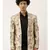 Printed Chanderi Open Jacket