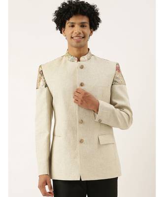 Chanderi Linen Shimmer Jacket 1