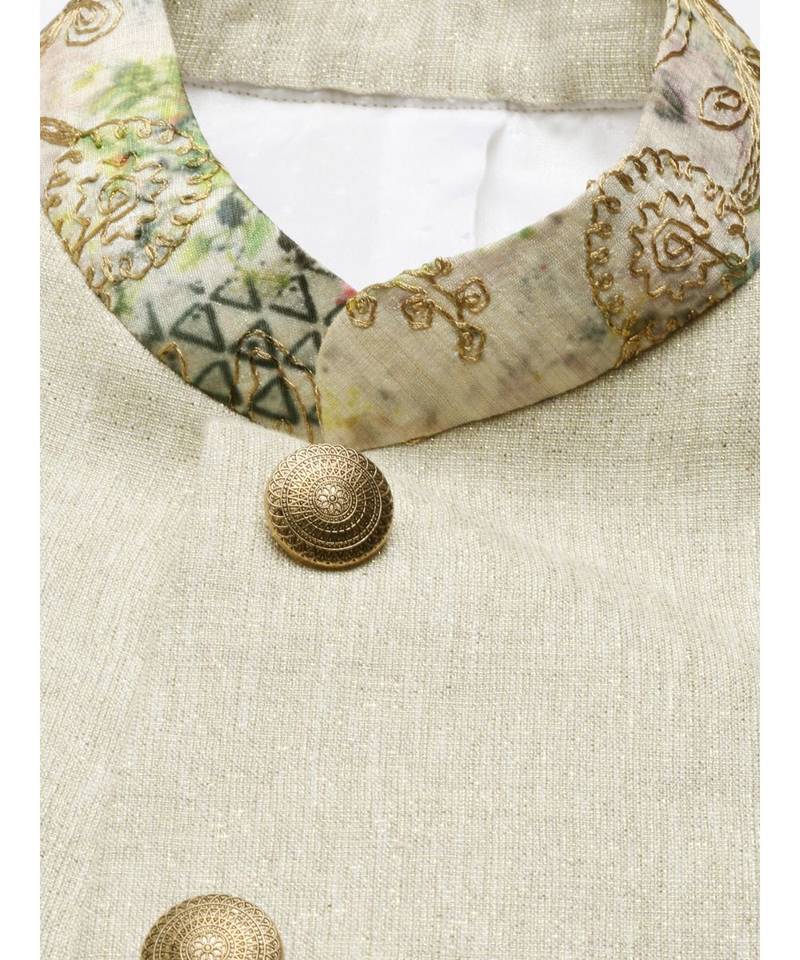 Chanderi Linen Shimmer Jacket