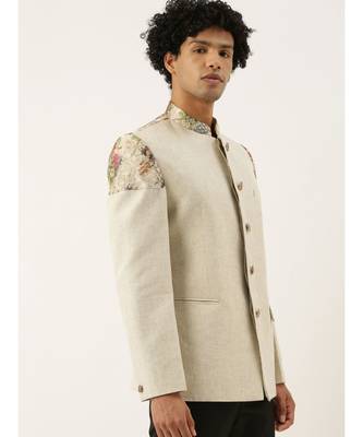 Chanderi Linen Shimmer Jacket 6