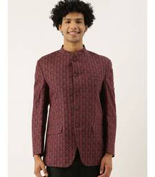 Classic Maroon Printed Jacket