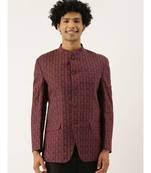 Classic Maroon Printed Jacket