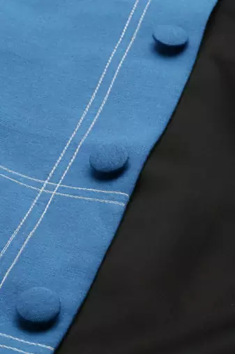 Blue Classic Cotton Bandhgala