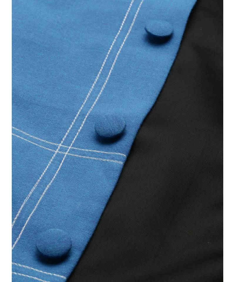 Blue Classic Cotton Bandhgala