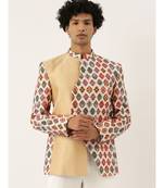 Chanderi Printed Bandhgala