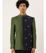 Classic Embellished Blue Green Bandhgala