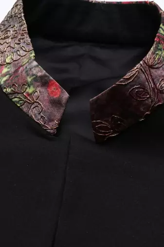 Chanderi Silk Printed Bandhgala