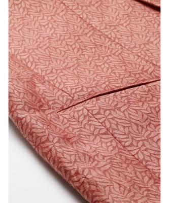 Silk Jaquard Red Bandhgala 4