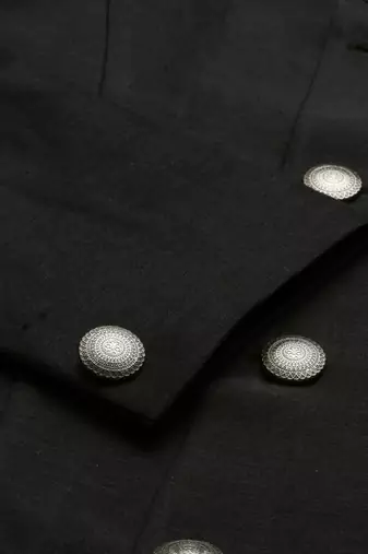 Black Classic Cut Away Sherwani