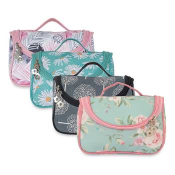 NFI essentials Floral Print Cosmetics Pouch Makeup Pouch Vanity Case Jewellery Pouch  (Pack of 4) 1
