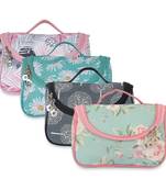 NFI essentials Floral Print Cosmetics Pouch Makeup Pouch Vanity Case Jewellery Pouch  (Pack of 4)