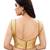 Gold art silk piping design readymade blouse