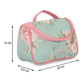 NFI essentials Floral Print Cosmetics Pouch Makeup Pouch Vanity Case Jewellery Pouch  (Pack of 5) 4